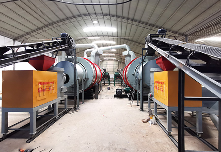 Sand drying production double line project started 0