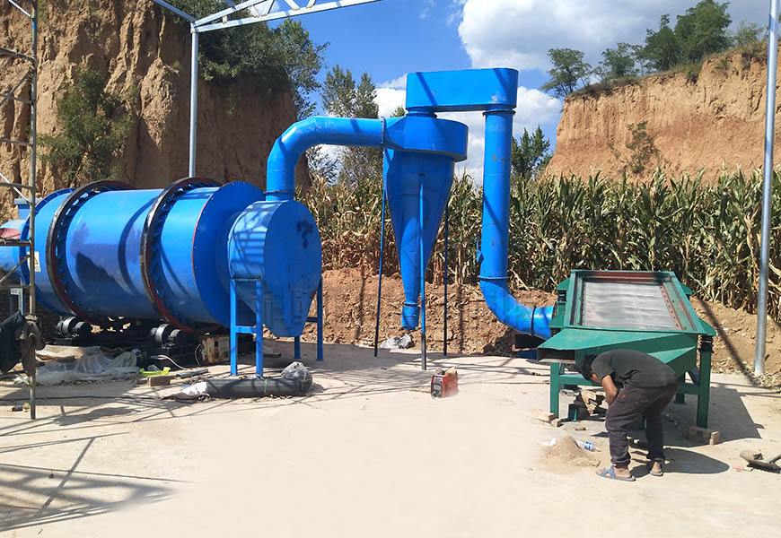 Colby sand drying production line installation site 0