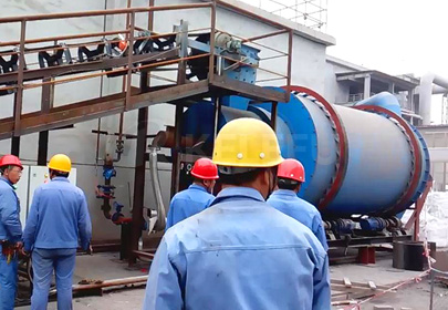 Goodland customer 40 tons of mineral powder drying project started