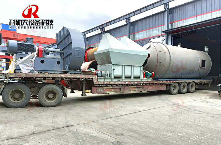 Large slime dryer with a daily production line of 1500 tons of slime sent to Savannah