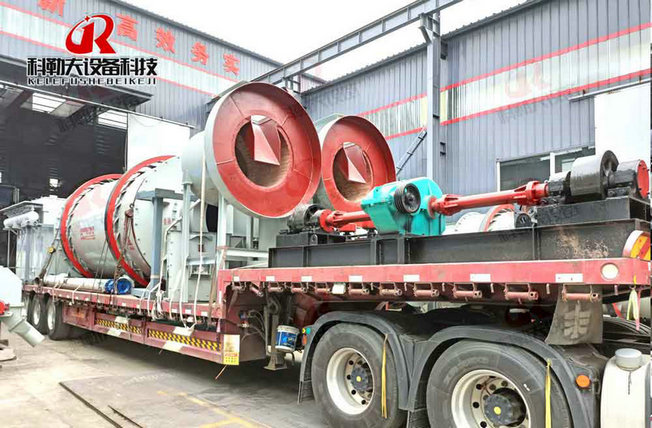 Hartford 30-ton drying sand production line, equipped with new environmental protection three-return sand dryer, pulse dust collector and other equipment delivery