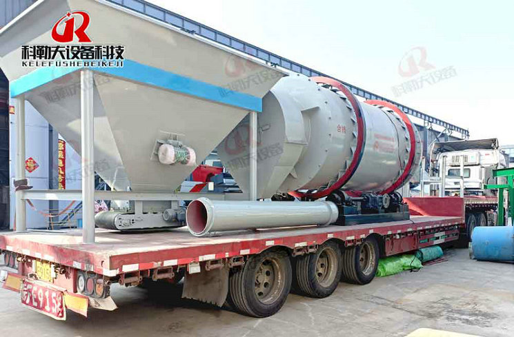 Three return sand drying production line of 30 tons per hour is then transferred to SantaBarbara, equipped with environmental protection sand drying equipment and sand feeder