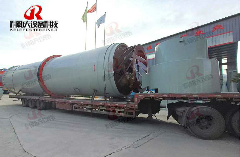 Coal slime dryer with a daily output of 1500 tons is sent to Aurora again, which can dry slime, coal, pulverized coal, etc., with single drum structure.