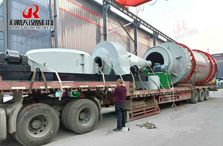 Sent to Alpharetta three-barrel drying equipment, the new mineral powder drying production line supporting pulse dust removal, biomass particle combustion equipment