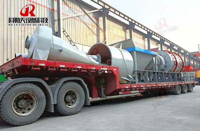 The drying sand production line of 30 tons per hour was sent to LosAltos Province