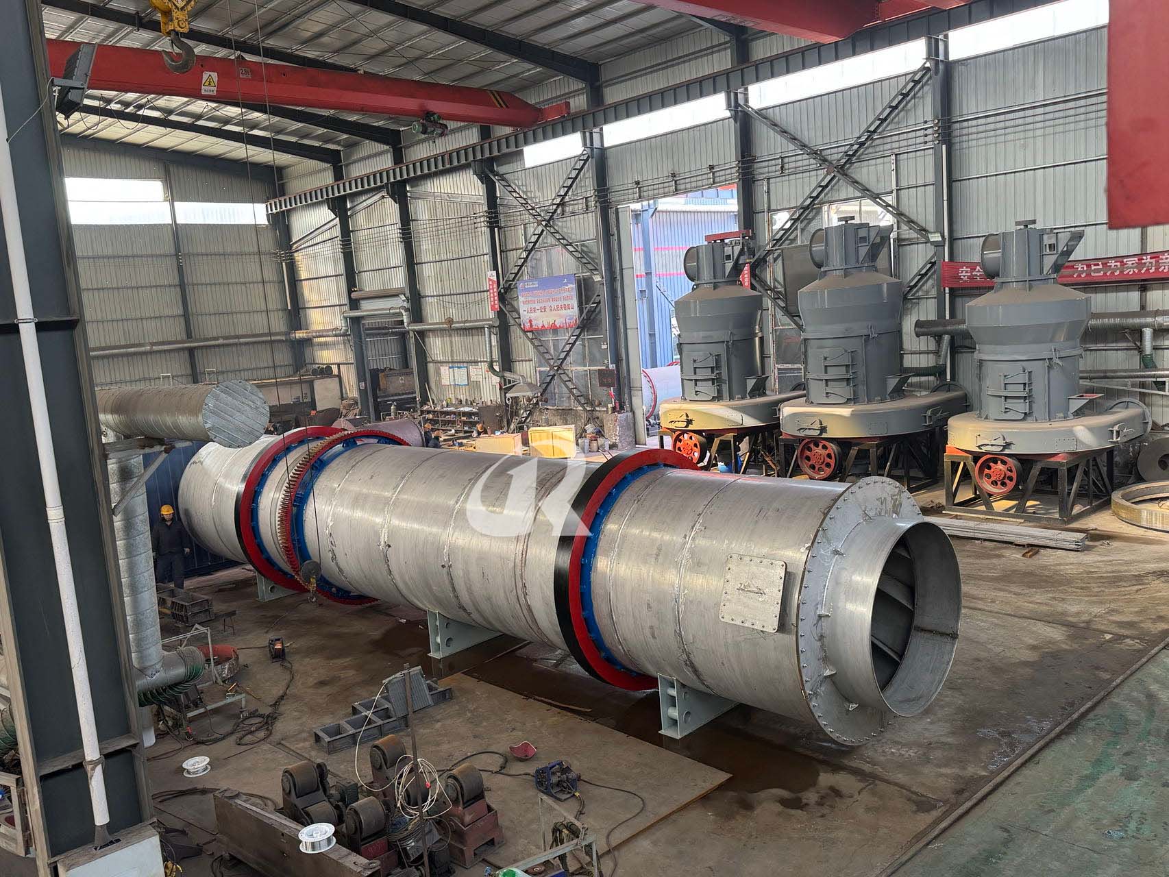 The trial run of the 50 ton per hour Coppar Concentrate dryer was completed 1