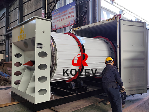 Sand and gravel heating dryer shipped to Canada Sand and gravel heating dryer shipped to Canada