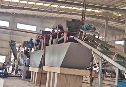 10 t/h Sand Washing, Drying, and Screening Production Line in Nigeria 1