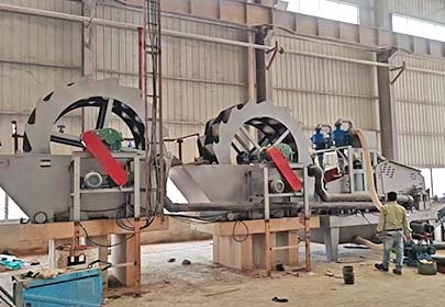 10 t/h Sand Washing, Drying, and Screening Production Line in Nigeria 2